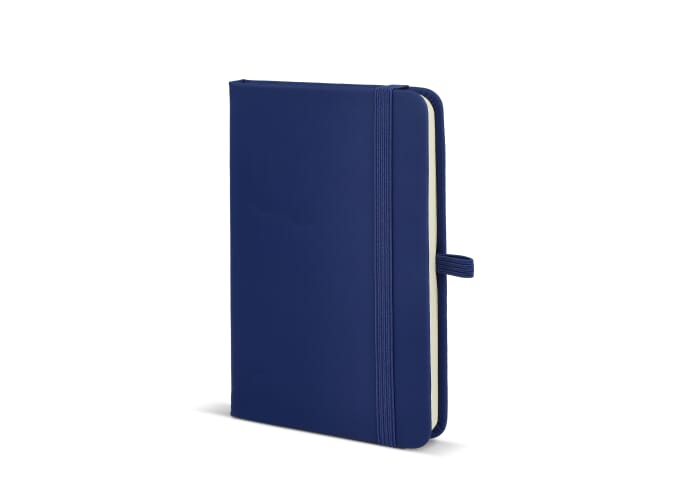 Carnet personnalisé format A6 avec fermeture Sora Bleu foncé